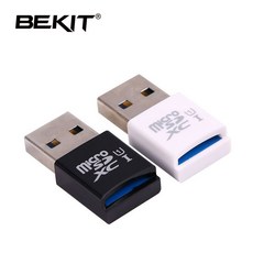 Bekit USB 3.0 멀티 메모리 카드 리더 어댑터 마이크로 SD/TF Microsd 리더 컴퓨터 노트북을위한 미니 Cardreader|카드 판독기|, 1개, 단일, Black