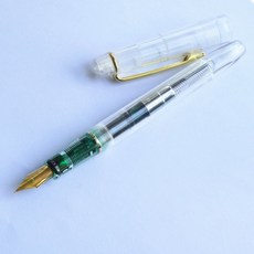 흰블리 룩만년필 Steel펜촉 워터펜블랙 사군자4본세트 피에르가르뎅리브라 투명 금분채 시범 학생용 글씨를 연습 먹물 주머니, EF 뾰족함 0.38 （복권을 보내다