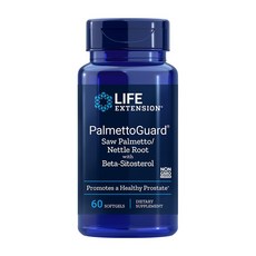 Life Extension 팔메토가드 쏘팔메토 네틀 루트 위드 베타 시토스테롤 60 소프트젤, 1개, 60정