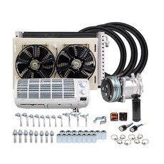 튼튼한 트럭 밴 트랙터 굴삭기 엔지니어링 차량용 범용 벽 장착 A/C 에어컨 12V 24V 시스템 기후, 02 24 Volt