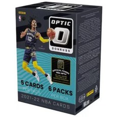 2021/22 Panini Optic Donruss NBA 농구 공장 밀봉 블래스터 박스 - 6팩 - 총 트레이딩 카드 30장 117659, 2021/22 Panini Optic Donruss N