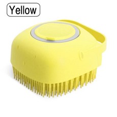 다기능 실리콘 어린이 목욕 브러시 샤워 젤 샴푸 스톤 고 마사지와 함께 설치 가능, 03 YELLOW, 1개