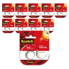 스카치 다용도 테이프 디스펜서 522 12mm x 20m, 10개