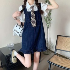 슬리밍 바디 커버 업 서스펜더 드레스~5XL