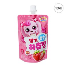 알쏭달쏭 캐치티니핑 과채음료 딸기 사과 복숭아 퐁당, 100ml, 10개