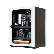 카메라 제습함 렌즈 습도조절 전자 보관함 마이크 촬영장비 냉장고 다용도 수납 진열함 73L, 1개, 화이트글라스