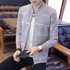 봄 가을 남성 캐주얼 니트 가디건 빅사이즈47