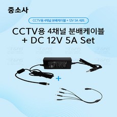 이지피스 EGPIS-QHDB4524PNIR(D1)(3.6mm) 외 추가상품, 12V5A아답터+멀티4구분배기, 1개