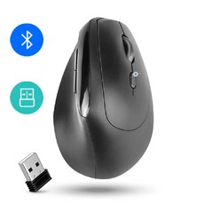 버티컬 블루투스 무선 겸용 인체공학 손목보호 마우스 / 사무용 게임 PC 노트북 태블릿 아이패드 핸드폰