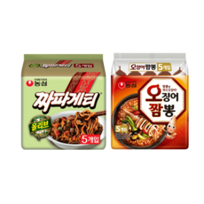 농심 오징어짬뽕 5p x 3 + 짜파게티 5p