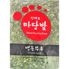 마당발 냉동 부추 식재료 잘게 다져 간편 조리 계란말이 볶음밥 국밥 면 볶음 밑반찬 고명 토핑 다양한 요리활용, 1kg, 1개