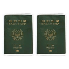 리빙그레이 1+1 PVC 투명 여권케이스 여권커버