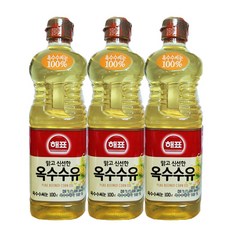 [해표] 옥수수유 900ml, 3개