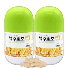맥주효모정 국내산 맥주 효모 분말 가루 환 정 영양제 180정, 2개