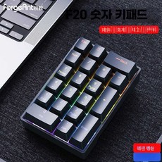 ABC글로벌 넘버패드 숫자키패드 넘패드 텐키패드, 1개, 데이 화이트 혼합광 빨강축