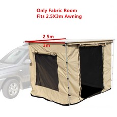 ALWAYSME 자동차 RV 사이드 어닝 룸 패브릭 스크린, 2.5X3m FabricRoom