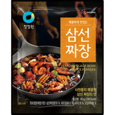 청정원 삼선짜장 분말 80g x 1(4인분), 21개