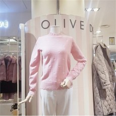 올리브데올리브_프라자 DB 올리브데올리브 리본 자수 니트 OK0WP815