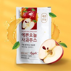 실속박스 100프로 사과즙 예쁜오늘 맛있는 사과주스 순수사과즙 건강한사과즙, 28포_실속포장