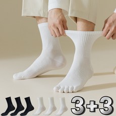 이즈라이프 남성 데일리 발가락양말 면 스포츠 6켤례