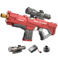 전동연발물총  eyimtech 대용량 전동 연발 물총 레드 