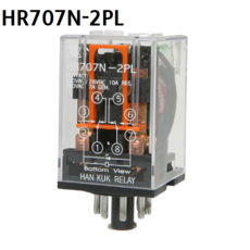 HR707N-2PL 카콘릴레이 HR707-2PL 전압220V KACON 8핀릴레이, HR707N-2PL 220V, 1개 - hlr-801