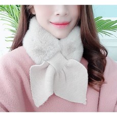 [사수바리]니트 머플러 에코퍼머플러 여자머플러