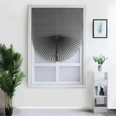 접착 부직포 주름 블라인드 접이식 커튼 주방 발코니 차양 암막, 90x150cm, B.L-90x150CM