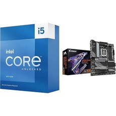 Intel Core i513600KFD데스크탑 프로세서 14개 코어Pcore 6개 Ecore 8개 잠금 해제, Processor + X670 AORUS Elite A - i513600