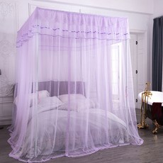 북유럽커튼침대캐노피모기장커튼사각공주풍