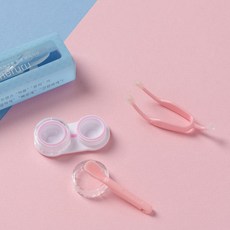 일본 정식 수입 메루루 콘택트 렌즈 도구 집게 실리콘 핀셋 소프트 끼는 법 빼는 기구 용품 타몽, 핑크, 이지클렌즈 소프트렌즈 다목적 용액 130ml