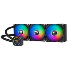 써멀테이크 TH120 ARGB Sync V2 CPU 액체냉각기AlO 액체냉각기팬 120mm1PWM 5002000RPM거울수블록MB 제어 CLW360PL12SWA블랙, ARGB_420mm | Black, 1개