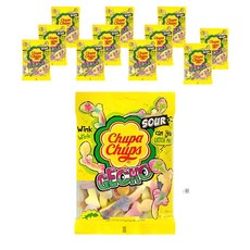 츄파춥스 사워 게코 젤리, 90g, 12개 90g, 12개입