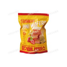 노브랜드 딸기 미니웨하스 300g 딸기맛, 4개