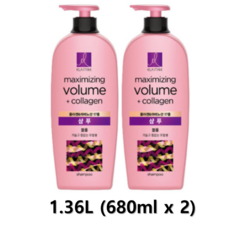 엘라스틴 마린콜라겐 탱글볼륨 샴푸, 1.36L, 1개