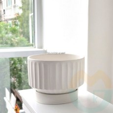 굿마켓 버티컬 화분 21X16CM 원형화분 도자기빈화분