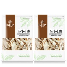 인차 국내산 길경 도라지 (절) 말린 도라지차, 2개, 300g