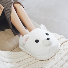 3종류 동물모양 발난로 발워머 풋워머 따뜻한 발보호 건식족욕, 8, 북극곰