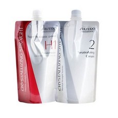 시세이도 프로페셔널 크리스탈라이징 알파H 스트레이트크림 H 악곱슬 건강모용 1제 400ml + 2제 400ml, 10세트