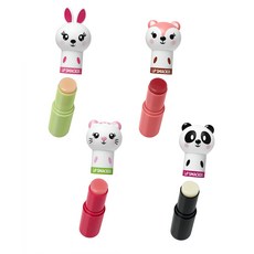 Lip Smacker 립스맥커 토끼 여우 고양이 팬더 동물 캐릭터 과일맛 립밤, 여우  사과향