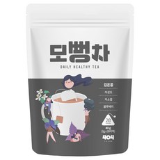 뻥차 모뻥차 20티백 검은콩 블루베리 어성초 자소엽 가벼운 차 티 디카페인, 2g, 20개입