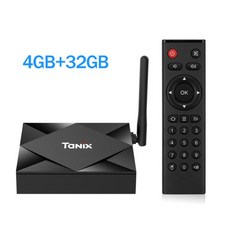 Tanix 스마트 TV 박스 안테나 셋톱 안드로이드 10 올위너 BT4.0 4K 미디어 플레이어 2GB TX6S, 02 4GB 32GB, 04 영국 플러그_01 CHINA - 미디어플레이어장비