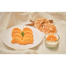귤조각 티라이트 / 소이캔들 / 제주도 선물 / 감귤캔들