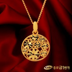 목걸이 순금24K 주얼리 18.75g 원앙꽃
