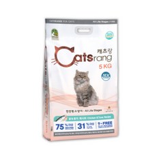 캐츠랑 NEW 전연령 올라이프 고양이 건식사료, 8개, 닭 + 참치 x 5kg x 1개 