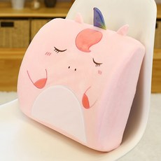 큐티 캐릭터 인테리어 등받이 쿠션, A