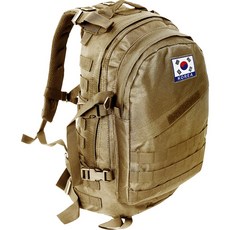 어택존 택티컬 3D 백팩 3 40L 군인 배낭 가방 (태극기 약장 + 샤워볼)