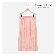 [정품매장] 써스데이아일랜드 데일리 캐주얼 스커트 [Thursday Island] 여성 물나염 플리츠 스커트(T214MSK234W)