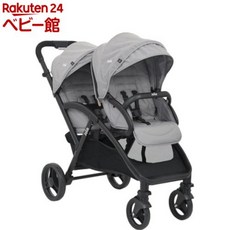 Joie 조이 에버라이트 듀오(1대)[카토지(KATOJI) 2인용 유모차 버기 쌍둥이가능, 그레이 플란넬