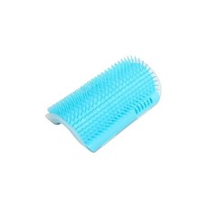 반려동물 브러시 빗 고양이 그루밍 페이스 스크래처 셀프 케어 장, 1개, 2.Light Blue